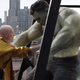 The Ancient One pushes Hulk’s spirit out of his body.